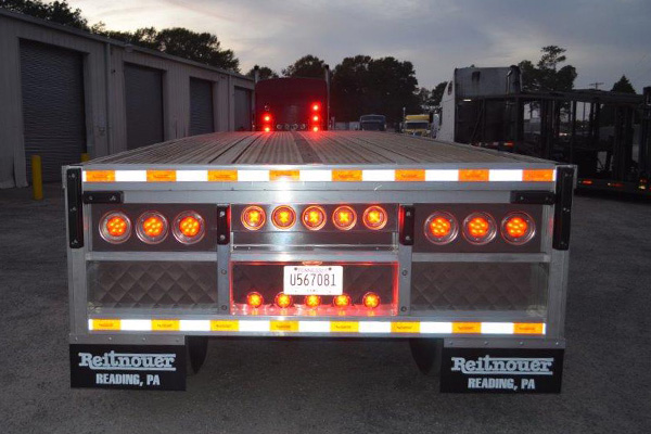 flatbed trailer after repairs